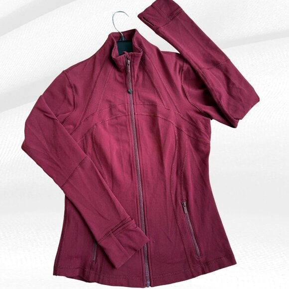 Lululemon Define Jacket Size 8 Bordeaux Drama Purple Full Zip Athletic Jacket - Picture 8 of 12